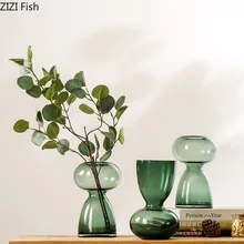 Стеклянная ваза овальная нерегулярные вазы цветочный горшок прозрачный градиент Гидропоника сушеные цветы скандинавские Креативные украшения для дома