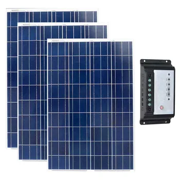 

Panneau Solaire 300 w 36v Solar Panel 12v 100w 3Pcs Solar Charge Controller 12v/24v 20A Caravan Car Camping Motorhomes LED