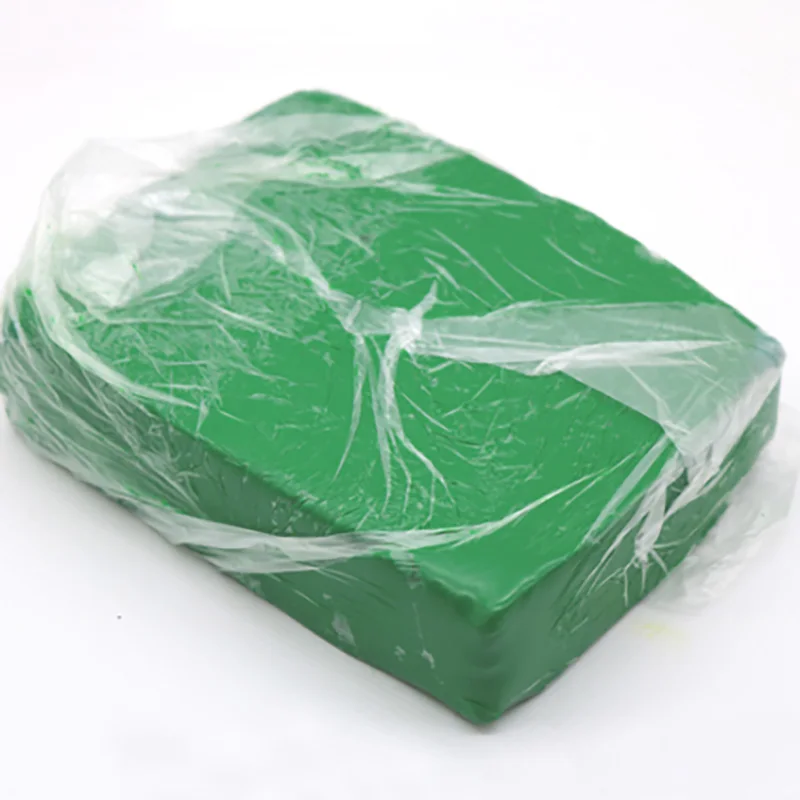 1 кг/упак. Профессиональная мягкая полимерная глина DIY для выпечки синего керамического пластилина лепки керамической куклы - Цвет: green