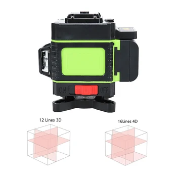 

New Laser Level 12 Lines 3D Hangable 360 Horizontal And Vertical Cross Can be used indoors and outdoors With Auto Self-Leveling