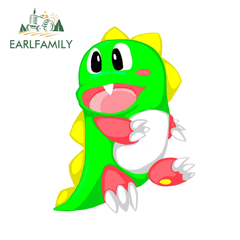 Earlfamily 13Cm Per Bubble Bobble Cartoon Adesivi Per Auto Divertenti Decalcomanie Per Moto Van Rv Occlusione Scratch Trunk Vinile Car Wrap