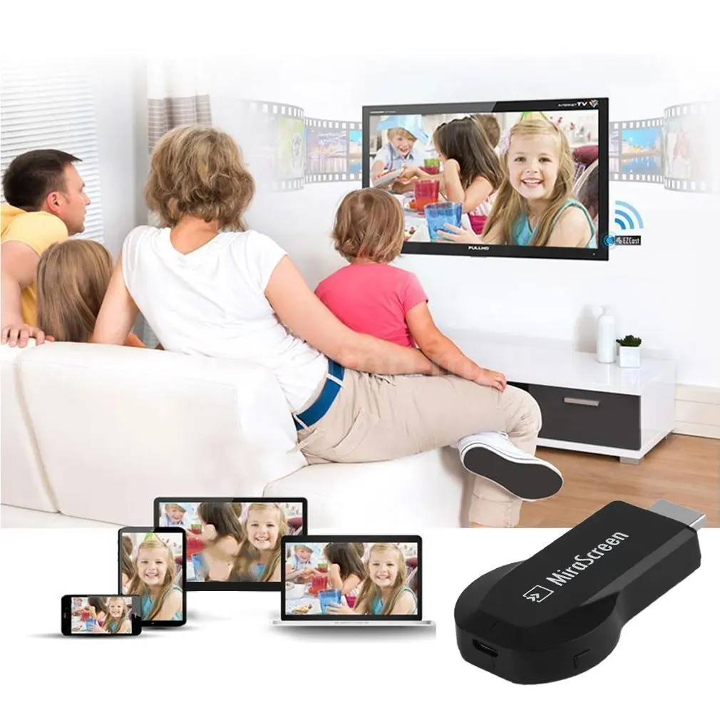 HD WiFi Дисплей приемник DLNA AirPlay Miracast DLAN программный ключ hdmi 1080P поддерживает популярные стандарты
