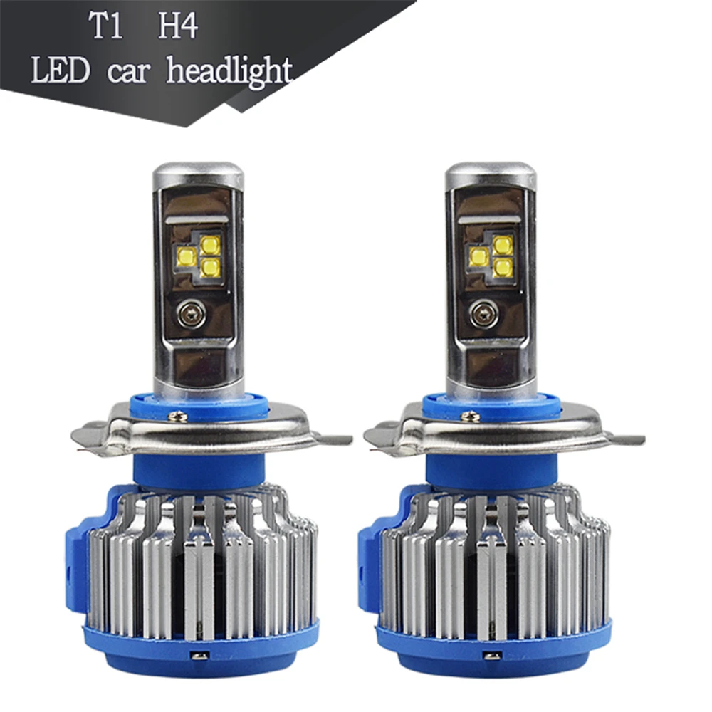 LED Headlights 2PCS T1 H1 H3 H4 H7 H11 H13 9004 9005 9006 9007 881 Car Auto Fog Lamp 35W 3500LM Automobile Bulb White 6000K