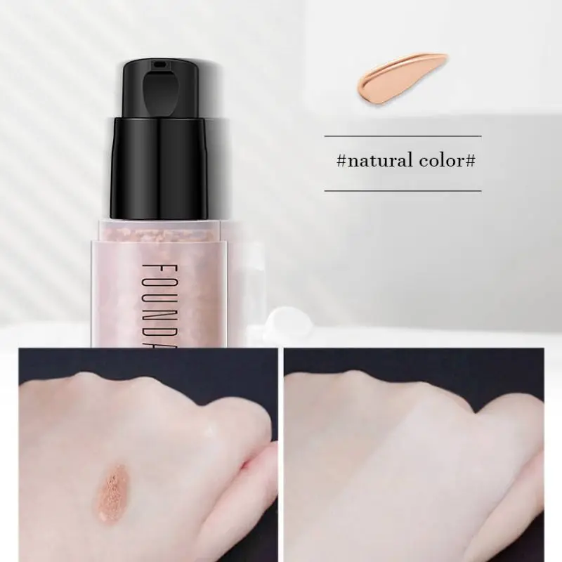Waterproof Bubble Foundation Moisturizing Oil Control Long-Lasting Concealer Brighten Skin Color Foundation