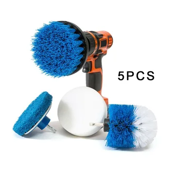 

Drill Brush Scouring Pad Kit Durable Brush Powerful Cleaning Grout Tile Floor