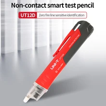 UNIT UT12D AC Voltage Detector Non Contact Pen Tester Electric Sensor 24-1000V Voltaje Meter Current Test Pencil Alarm LED Light