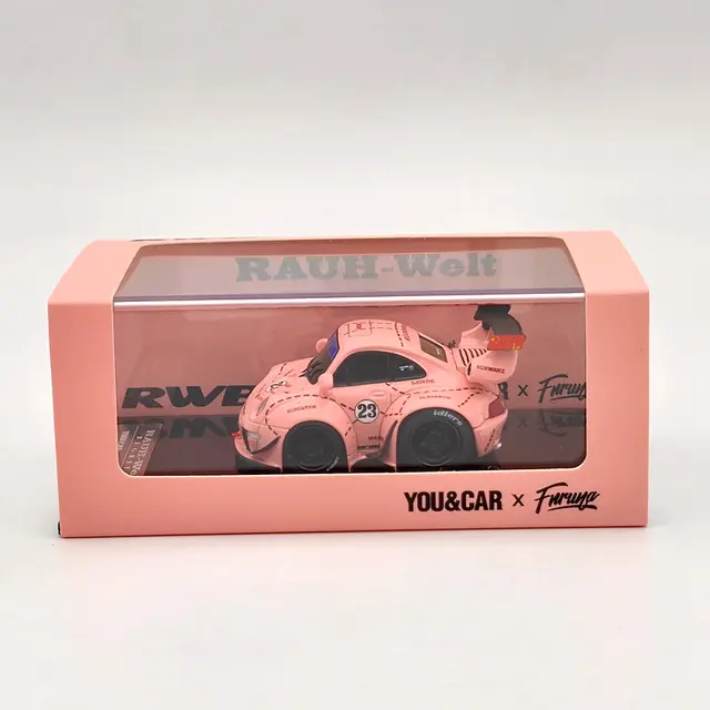 1:64 YOU&CAR x Furuya Q RWB RAUH-WELT BEGRIFF Models Collection Toys Car Gifts 5 colors Pink