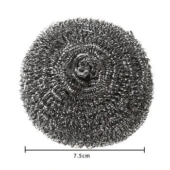 

6 Pack Stainless Steel Sponges Scrubbing Scouring Pad Steel Wool Scrubber for Kitchens Bathroom and More