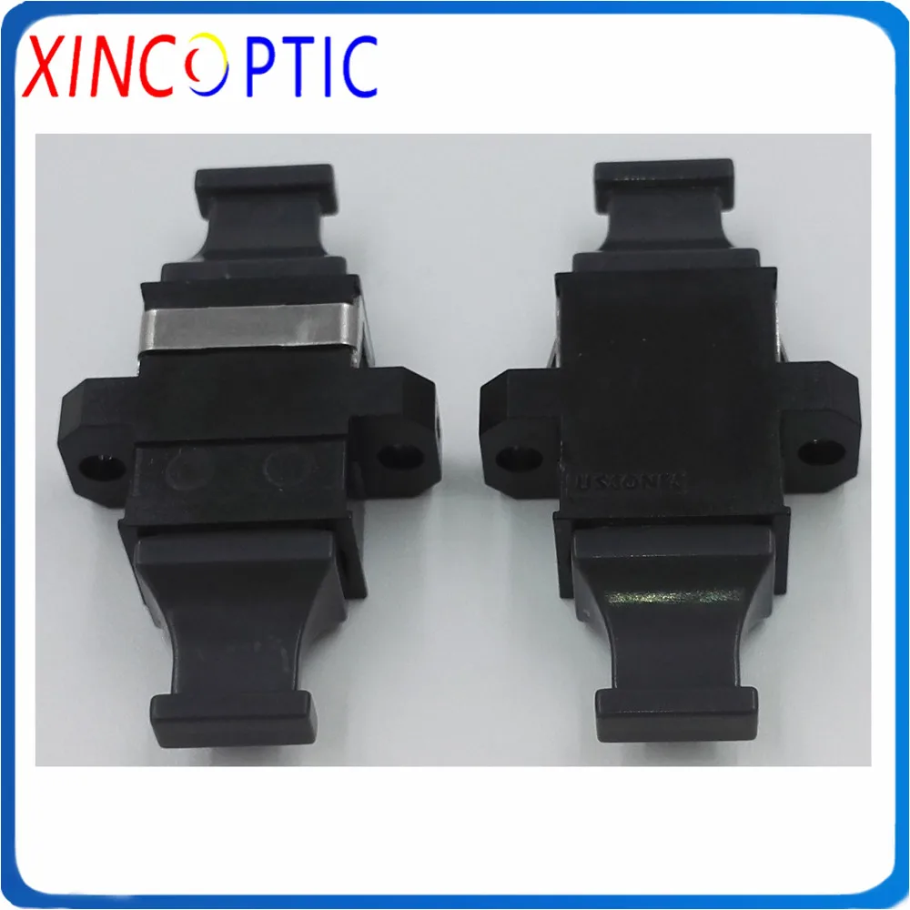 

MPO/MTP Black Fiber Optic Adapter Key UP to Down with Flange, 12Cores Fibre Adaptor Coupler Connector
