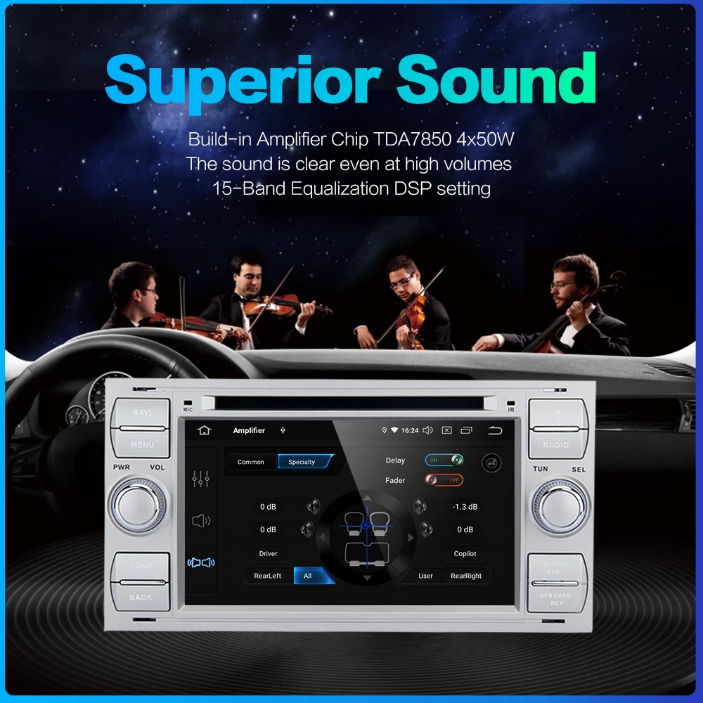 Discount Dasaita 7" Car Radio Player 2 din Android 9.0 for Ford Galaxy S-Max Fusion Fiesta Kuga old Mondeo Autoradio GPS Navigator MAX6 3 Discount Dasaita 7" Car Radio Player 2 din Android 9.0 for Ford Galaxy S-Max Fusion Fiesta Kuga old Mondeo Autoradio GPS Navigator MAX6 3