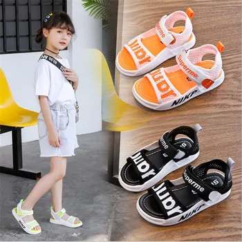 

2020 summer new men's and women's sandals children open toe shoes casual models wild candy-colored beach shoes baby toddler shoe
