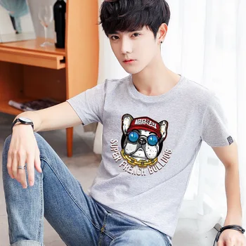 

Summer new women's street letter characters print loose short-sleeved T-shirt 30.04