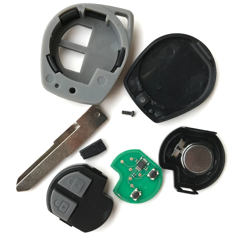 Llave Completa Con Chip Para Suzuki Swift Y SX4 - 2 Botones, 433 MHz, Fácil Programación