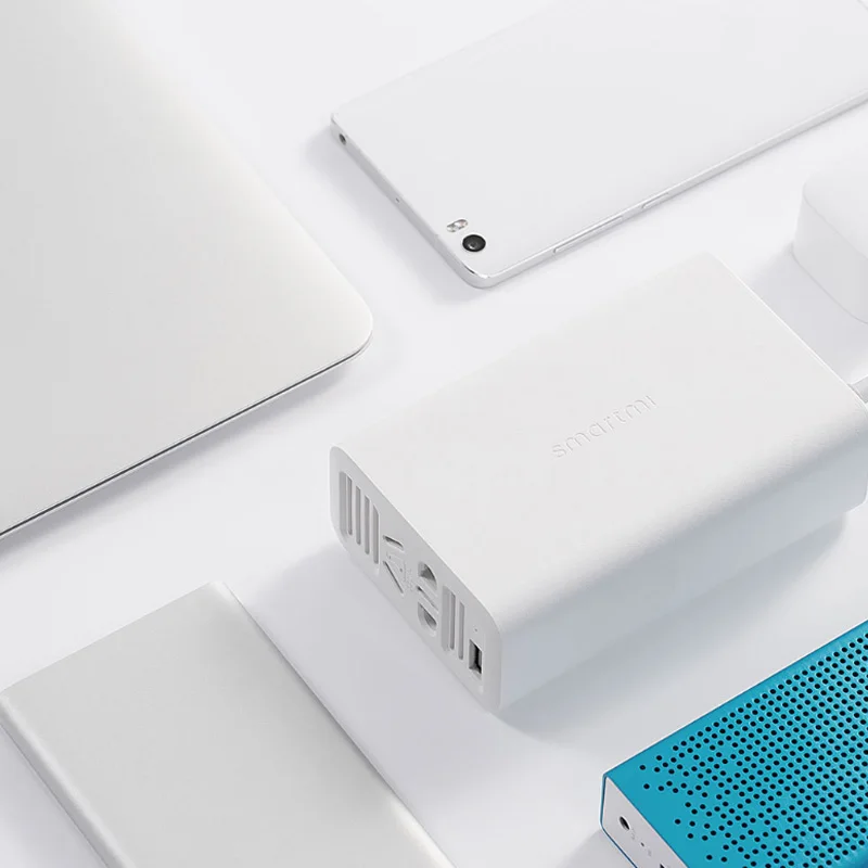 Xiaomi Smartmi 100W портативный автомобильный преобразователь питания DC 12V в AC 220V с 5 V/2.4A usb портами гнездо автомобильного зарядного устройства