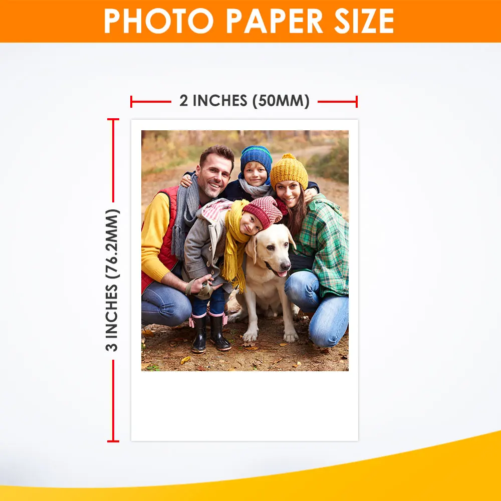 10/20/30/40/50100Sheets Photo Paper for Polaroid Instax 2x3 ZINK Film For  Polaroid Snap Touch Z2300 SocialMatic Instant - AliExpress