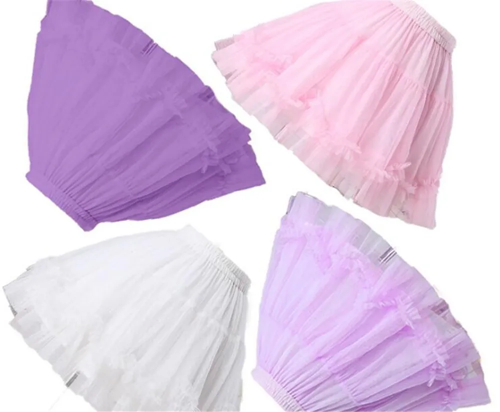Милая пышная мини-юбка с эластичной резинкой на талии, пачка с оборками, юбка-американка, B359