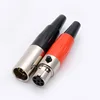 1set Mini XLR 3 4 5 Pin Male + Female Plug XLR Audio Microphone Connector MIC for Cable Soldering Straight Adapter ► Photo 2/6