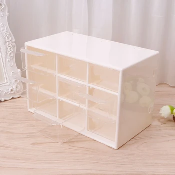 

2020 New 9 Drawer Plastic Storage Cabinet Desktop Makeup Bin Box Jewellery Organizer