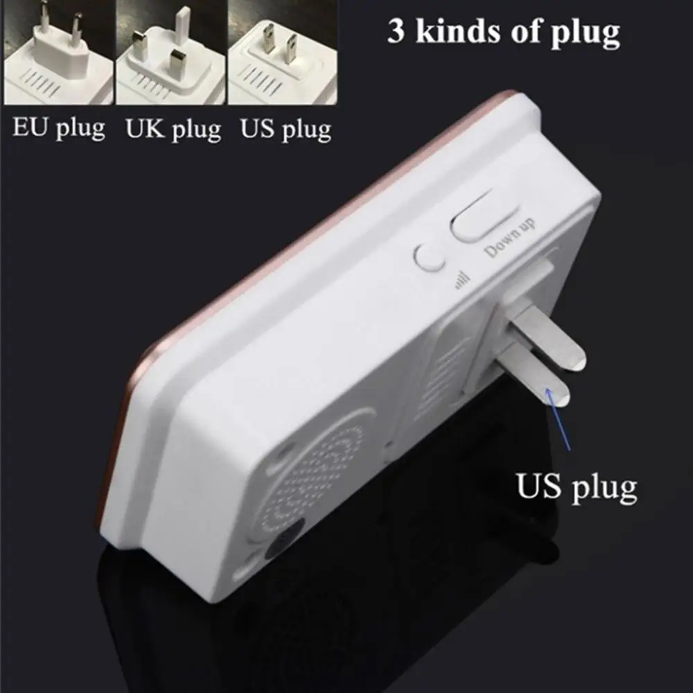 Беспроводной дверной звонок 38 кольцевой водонепроницаемый 300 м радиальный умный