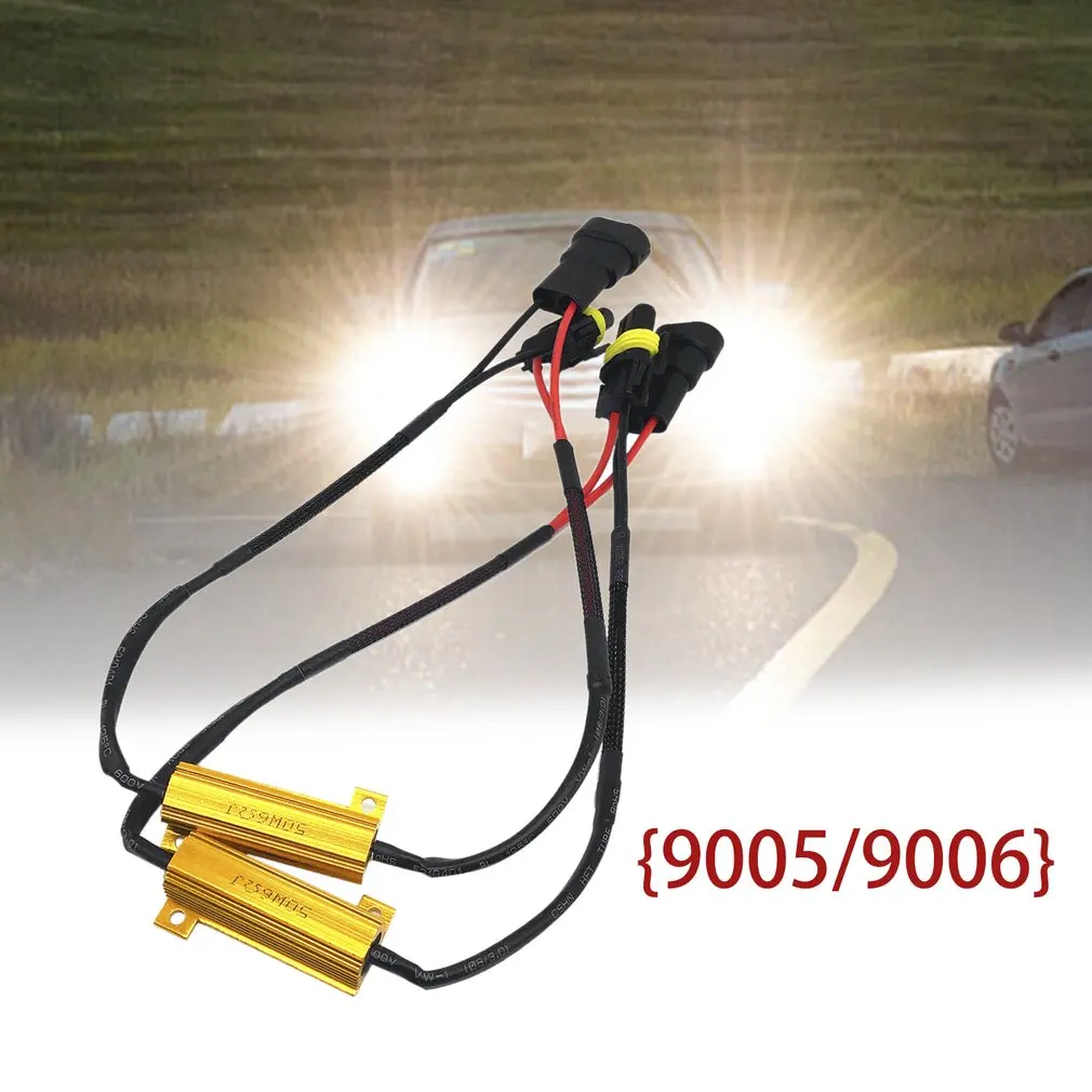 1 шт. DC12V 50 Вт Жгут проводов 9005 9006 противотуманная тонкая проволока светодиодная противотуманная фара кабель Автомобильная Модернизация транспортного средства Аксессуары