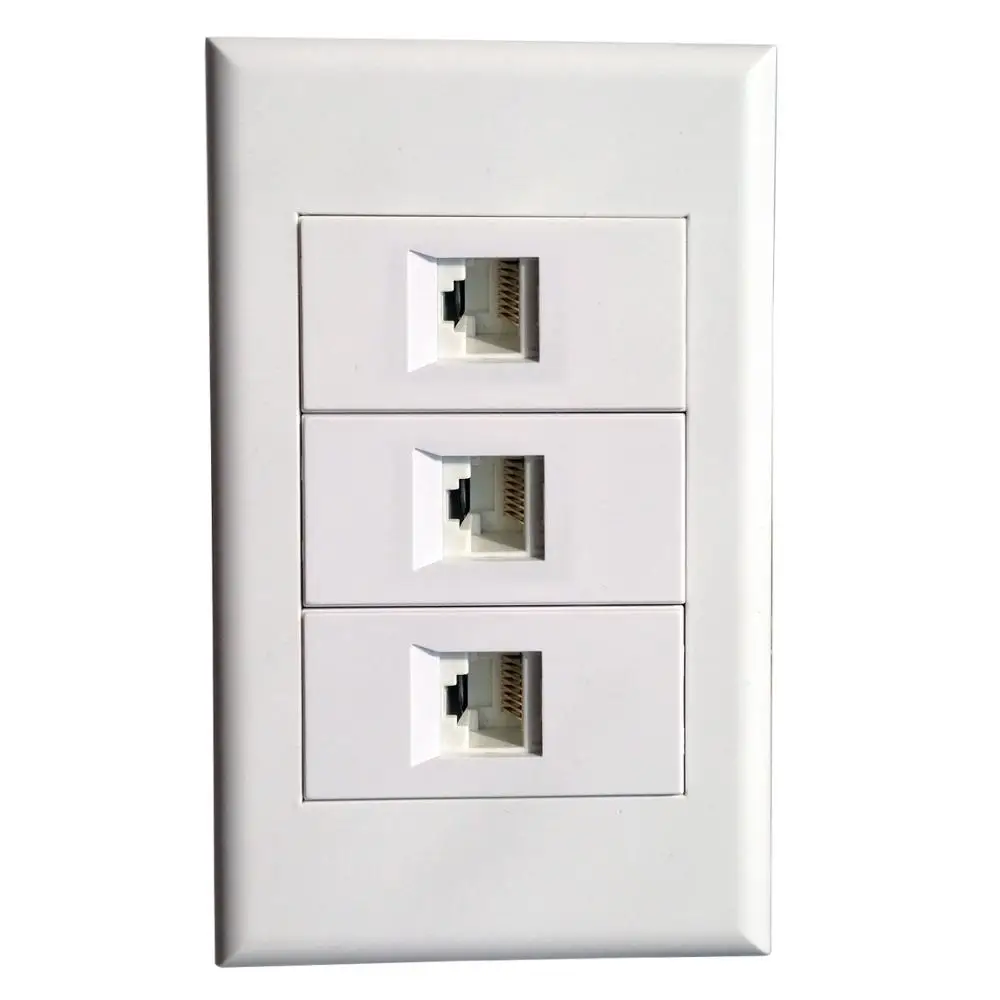 Сетевой кабель Keystone Cat6 Cat5e с 3 портами RJ45 | Мобильные телефоны и аксессуары