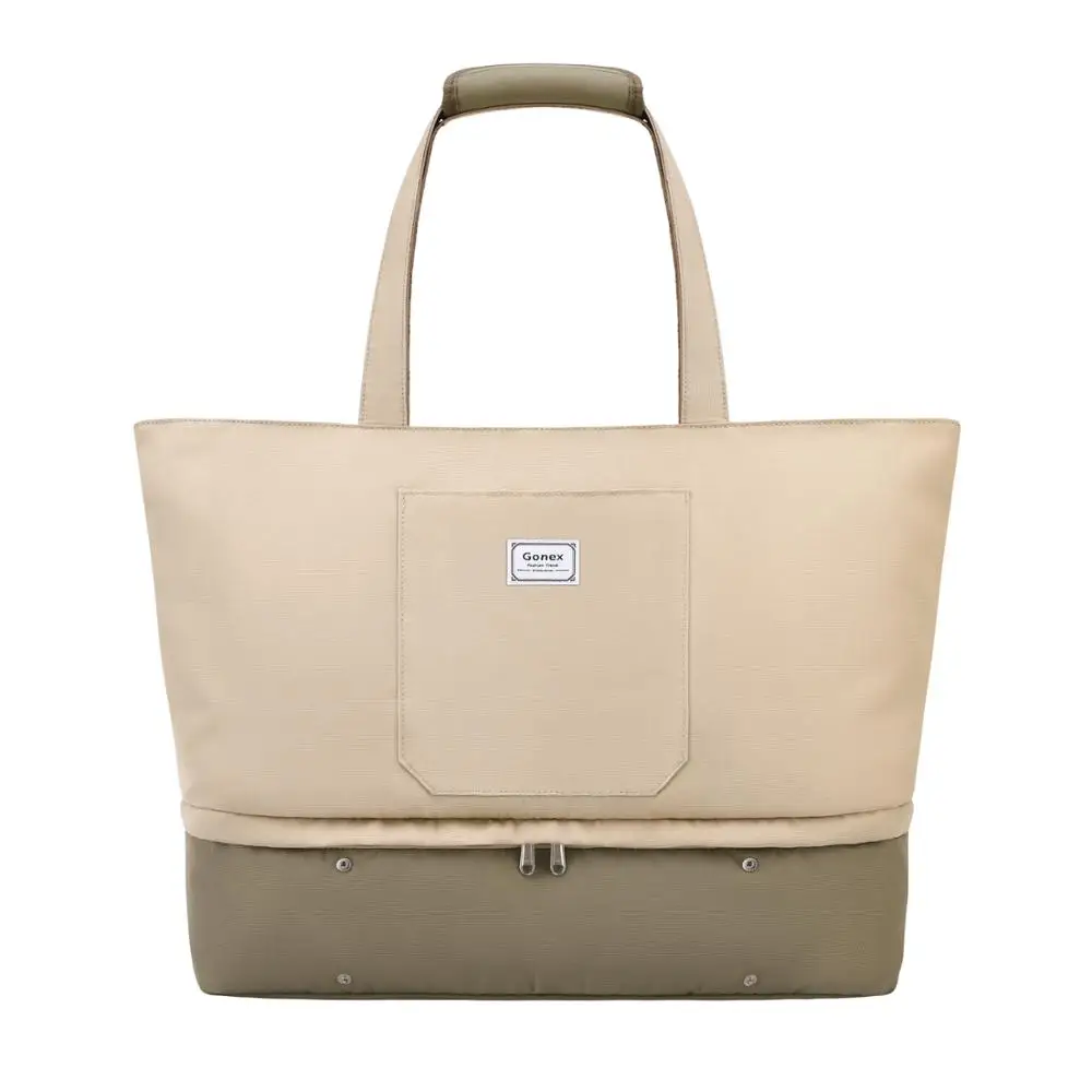 Gonex женская большая дорожная сумка через плечо, водостойкая полиэфирная сумка для мамы с отделением для обуви для шоппинга и спортзала