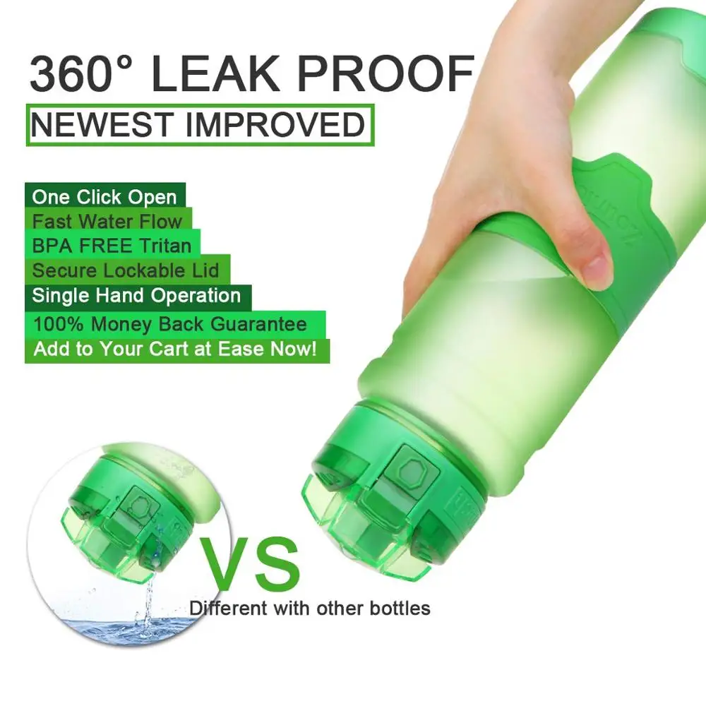 Спортивная бутылка для воды из тритана с защитой от протечек|Бутылки воды| |