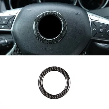 

Car Styling Center Console Steering Wheel Circle Decoration Sticker Trim For Mercedes Benz W204 2007-13 Carbon Fiber Accessories
