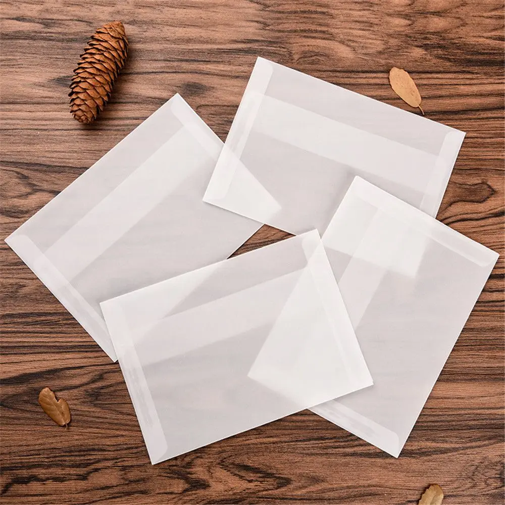 Кошелек-конверт 10 шт. 17,5*12,5 см, корейские винтажные пустые прозрачные вельветовые конверты DIY, милые подарочные конверты, поздравительные открытки