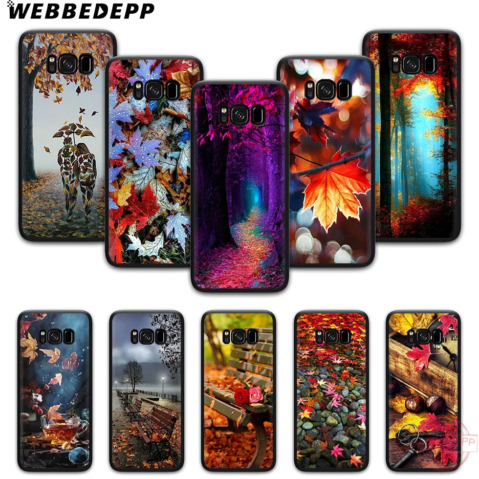 WEBBEDEPP на позднюю осень мягкий чехол для телефона с изображением цветов Samsung S6 S7