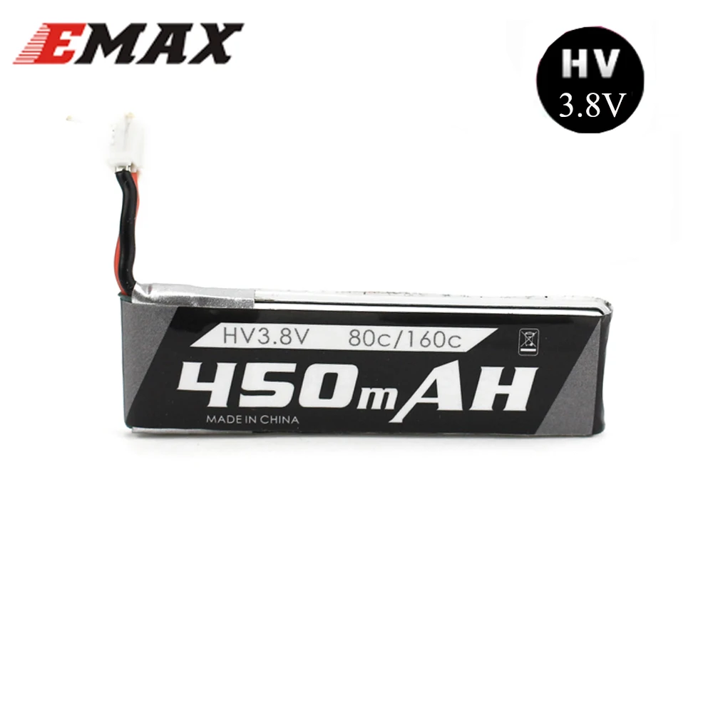 Emax 1s 450mAH 3.8V 4.35V HV 80C/160C Lipo Battery Applicable Any Charger For RC Airplane Tinyhawk Drone FPV Model | Игрушки и хобби