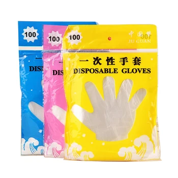 

100PCS/Set Food Plastic Gloves Disposable Gloves for Restaurant Kitchen BBQ Eco-friendly Food Gloves Fruit Vegetable Gloves