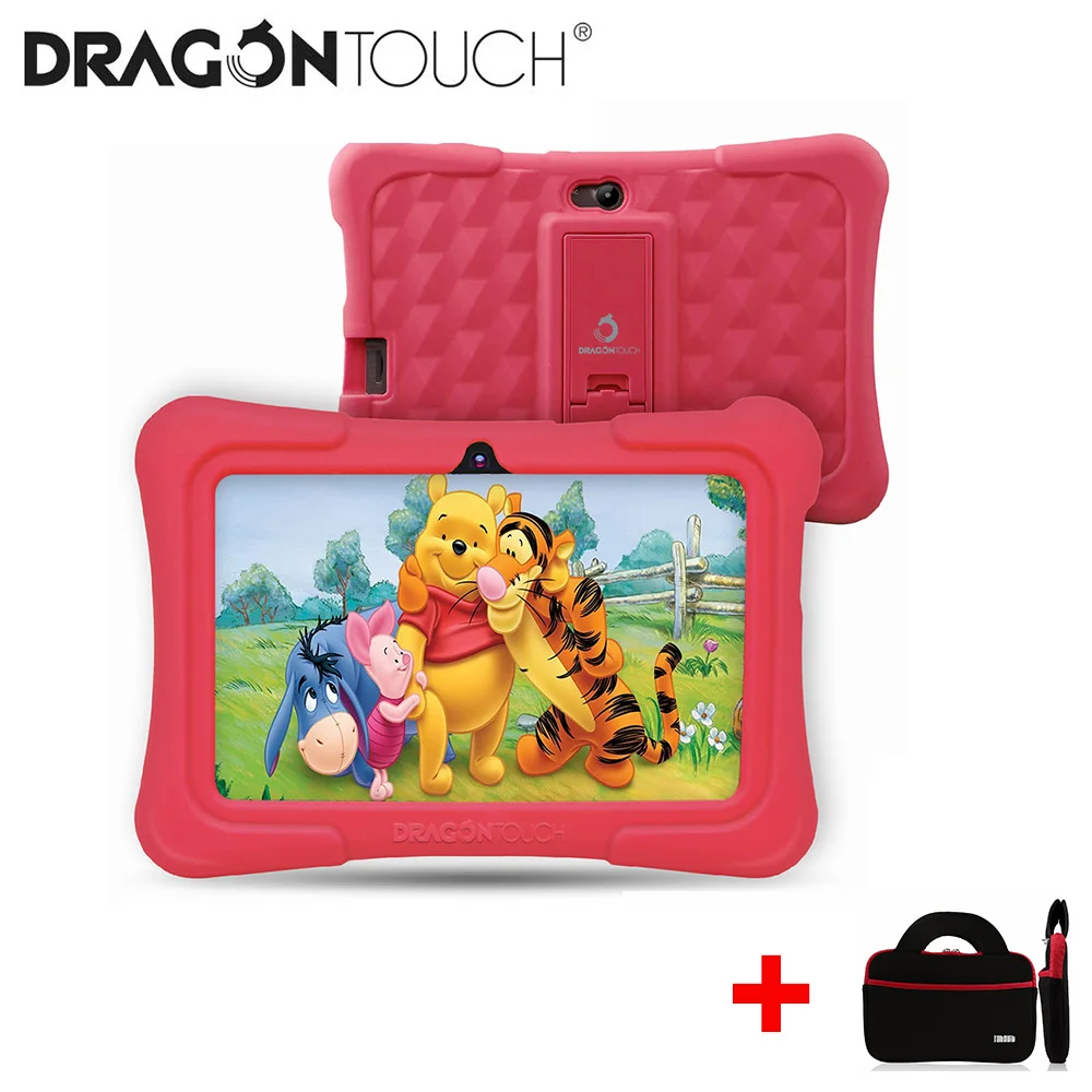 Dragon Touch Y88X Pro 7 ''HD дисплей детский планшет для детей 2 ГБ+ 16 Гб четырехъядерный Android 9,0 с планшетным карманом Wifi планшетный ПК