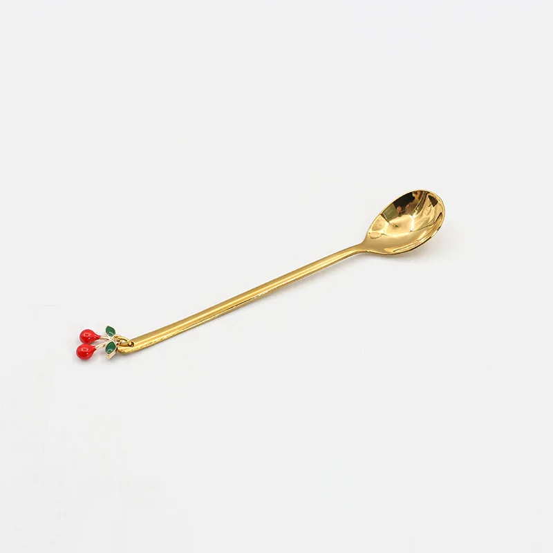 Small Coffee Stirring Spoon Dessert Teaspoon Tea Scoop Tableware 304 Stainless Steel Santa Claus Christmas Series Woman Gift