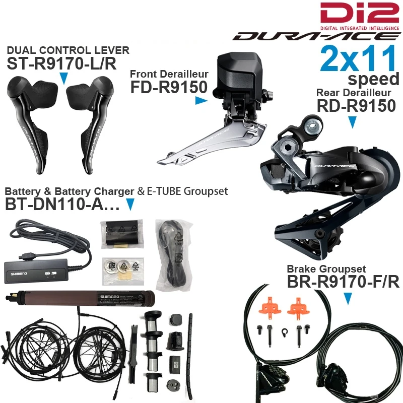 DURA-ACE R9150 9170 Di2 コンポセット ディスクブレーキ SHIMANO(シマノ) R9170 Di2 ディスクブレーキ 10点セット