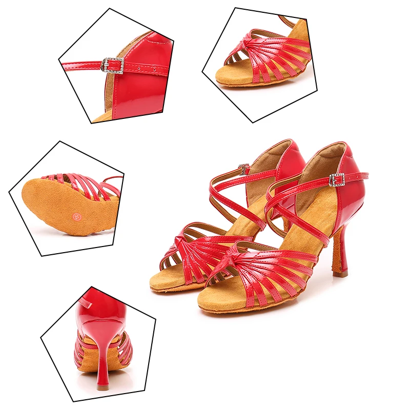 Girls Latin Dance Shoes for Woman Ladies Ballroom Modern Tango Dancing Shoes Practise Performance Salsa Sandals dance shoes