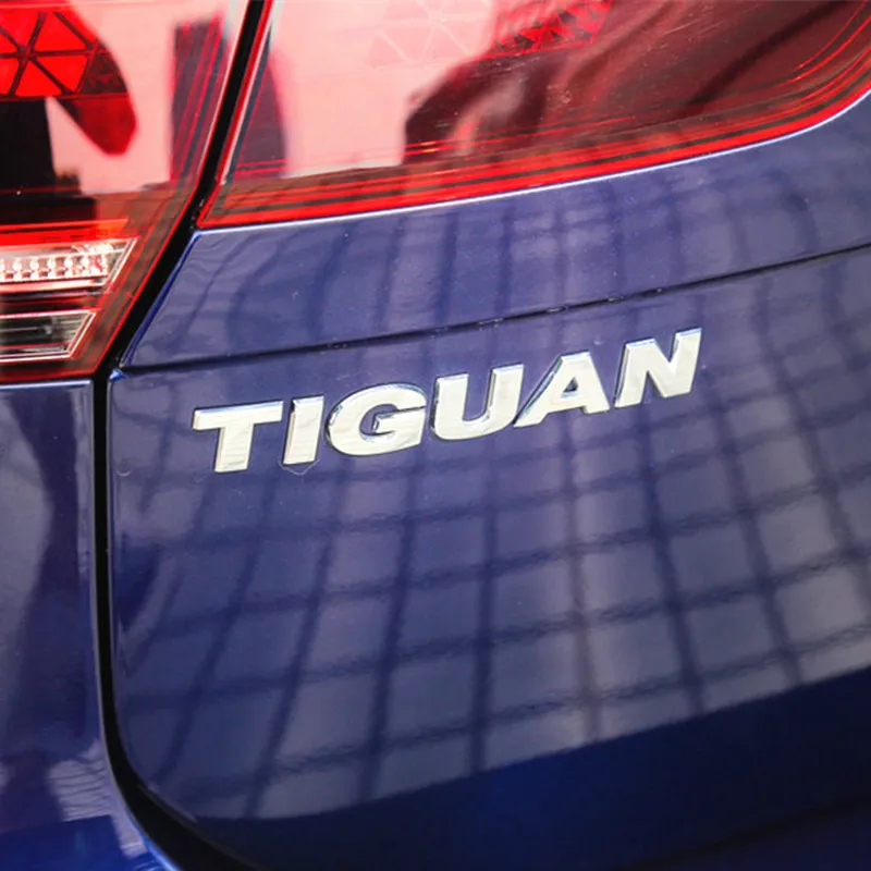 3D Серебристая или черная ABS наклейка для TIGUAN, автомобильный Стайлинг, буквы, багажник, покрытые словами, наклейка, значок, эмблема, наклейка, авто аксессуары