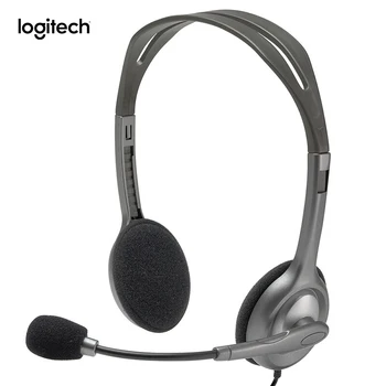 

Original Logitech H111 Stereo Headset with Microphone 3.5mm Wired Headphones Headsets Noise reduction For Gamer Gaming