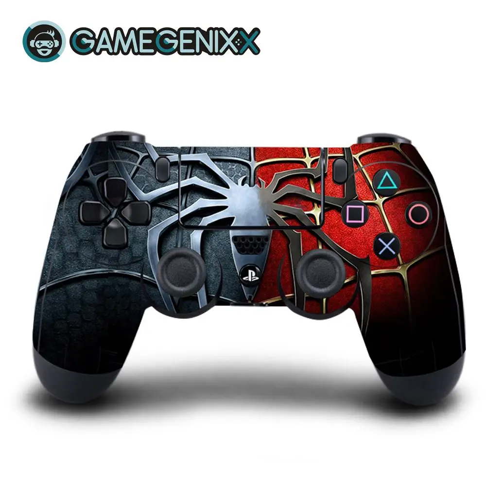 

GAMEGENIXX Skin Sticker Protective Vinyl Decal for Playstation PS4 Controller Daulshock 4 - Spiderman