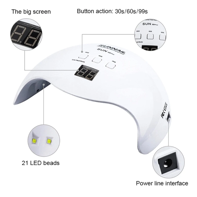 Secador de Luz Lâmpada para Manicure Ferramentas da Arte para Unhas 40w para Unhas Lcd para Todos os Gel Solar 24w Inteligente Display Unha Polonês 84 - 120w 54w 8 inteligente display lcd para todos os gel