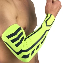 Напульсник рукав нескользящий Бег Баскетбол Бадминтон Эластичный чехол для спортзала Спорт на открытом воздухе движения Защитная Защита от солнца