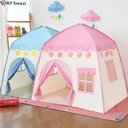 Tente maison portable rose pour fille, tipi pliant, château de princesse pour enfant et bébé, décor de chambre, jouet wigwam, 1,3 m, 
