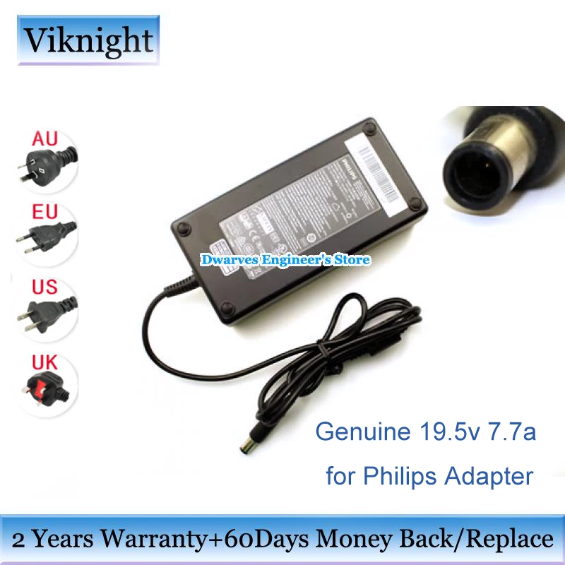 Подлинная TPV150-RFBN2 19,5 V 7.7A 150W ac адаптер питания для PHILIPS 258B6QUEB/75 258B6QUEB/00 Адаптер зарядного устройства