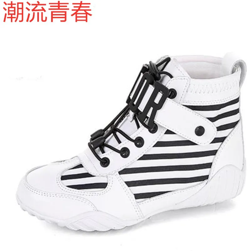 Кроссовки женские на платформе дышащие шнуровке Повседневная прогулочная обувь