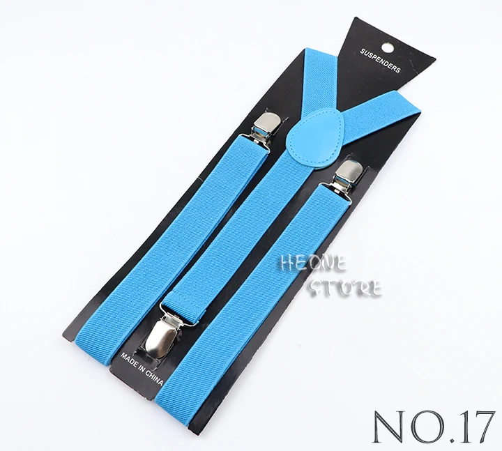 Hot Deals Solid Color Elastic Leather Suspenders Men Women Classic Adjustable Straps For Shirt Pants Skirts Wedding Accessories