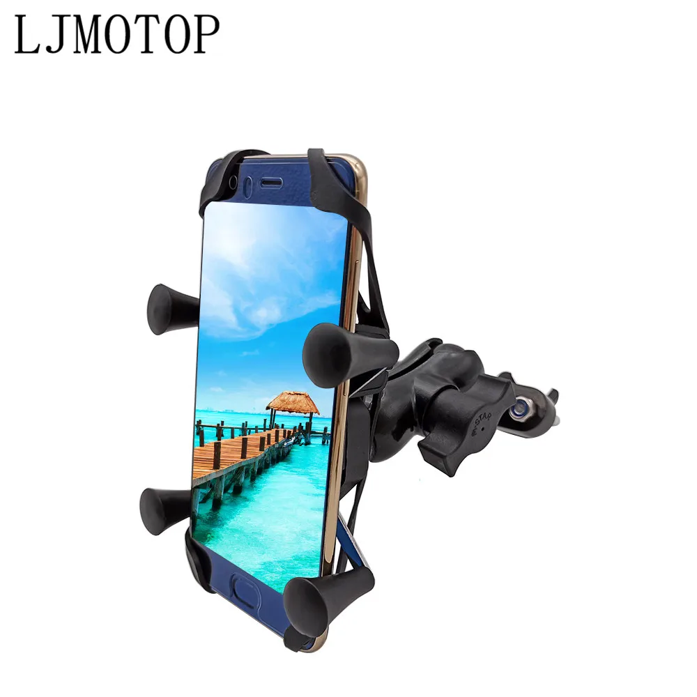 

Metal Motorcycle Phone Bracket Handlebar Holder With USB Any Smartphone For honda CBR 600 F2,F3,F4,F4i CBR600RR CBR600 CBR750 RR