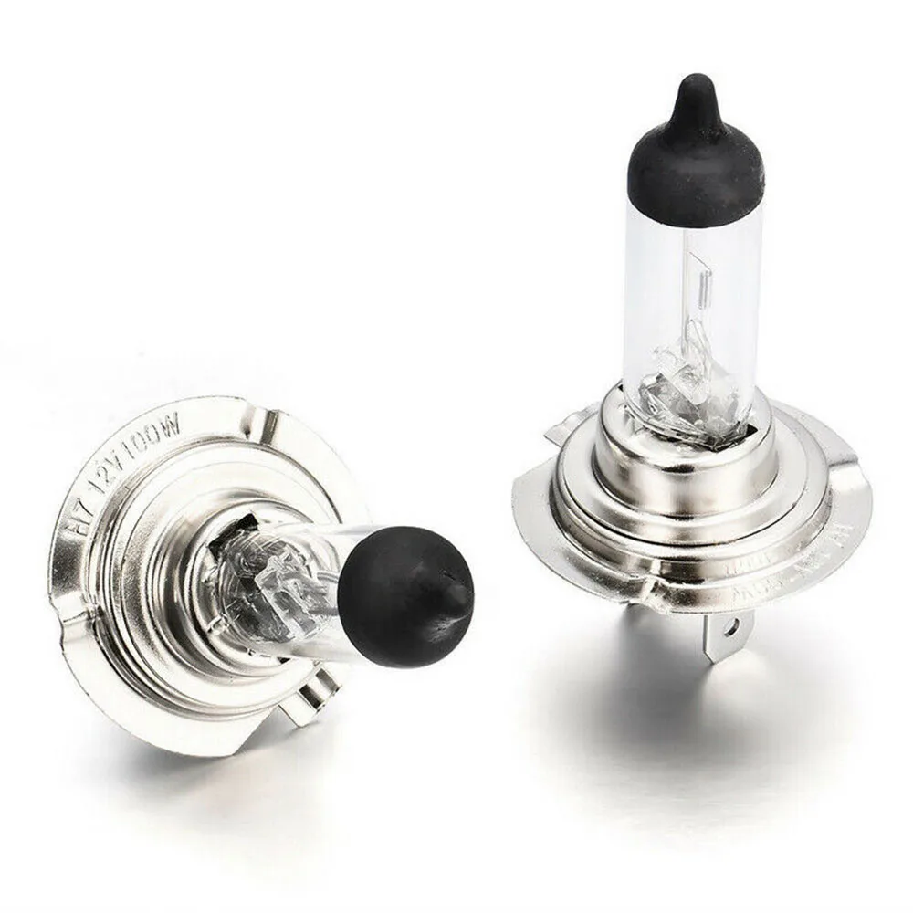 

New And High Quality 2pcs H7 12V 100W Xenon White Halogen White Car Headlight Lamp Low Beam High Beam
