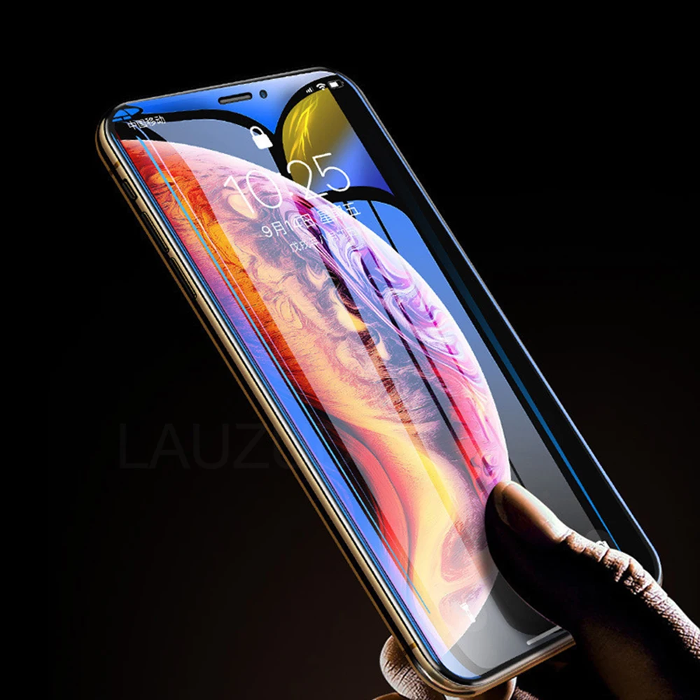 10D Full Cover Protective glass for iPhone X XS 6S 7 8 plus glass screen protector for iPhone 11 Pro MAX XR X screen protection