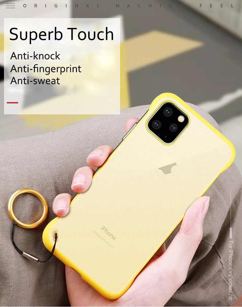 100 шт/партия для iPhone 11 Pro Max матовый прозрачный чехол без оправы для телефона iPhone X10 XS MAX XR бампер задний Чехол Для Телефона