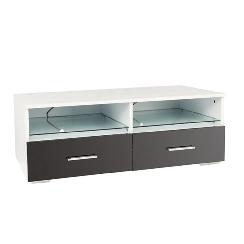 

Elegant Household Decoration LED TV Cabinet with Two Black Drawers TV Cabinet for Living room